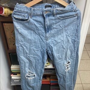 Uniqlo Light Blue Distressed Denim Jeans